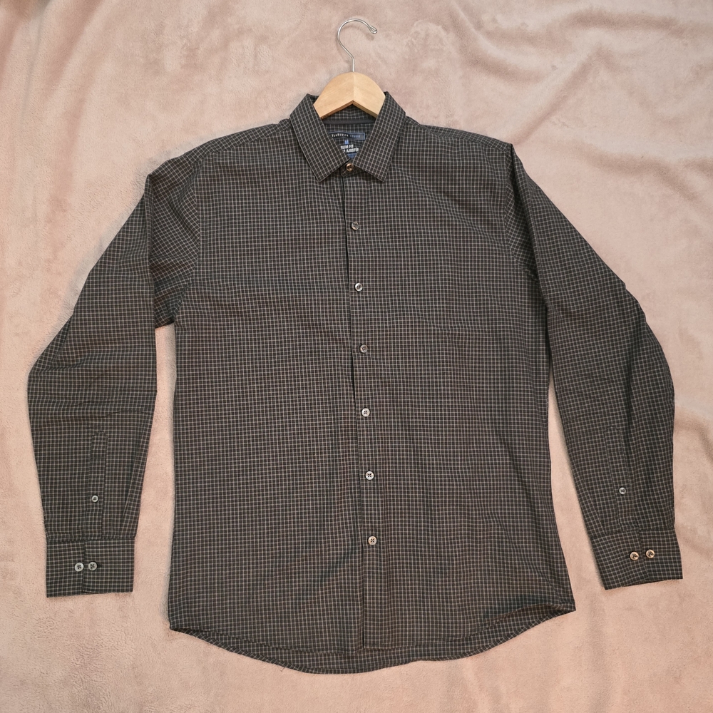 Van Heusen Black Slim Fit Button Down Long Sleeve Shirt
